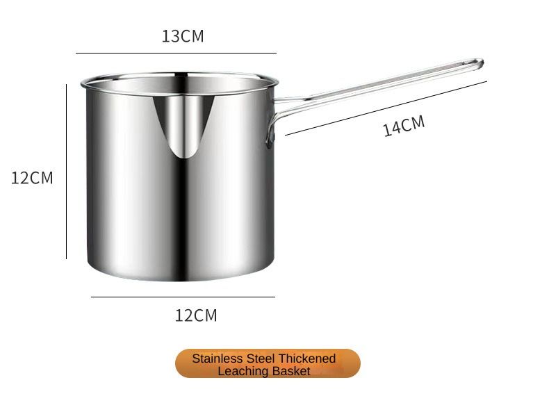 304 stainless steel deep fryer, household, universal kitchen, energy-saving for frying skewers, multi-functional detachable outdoor deep fryer set