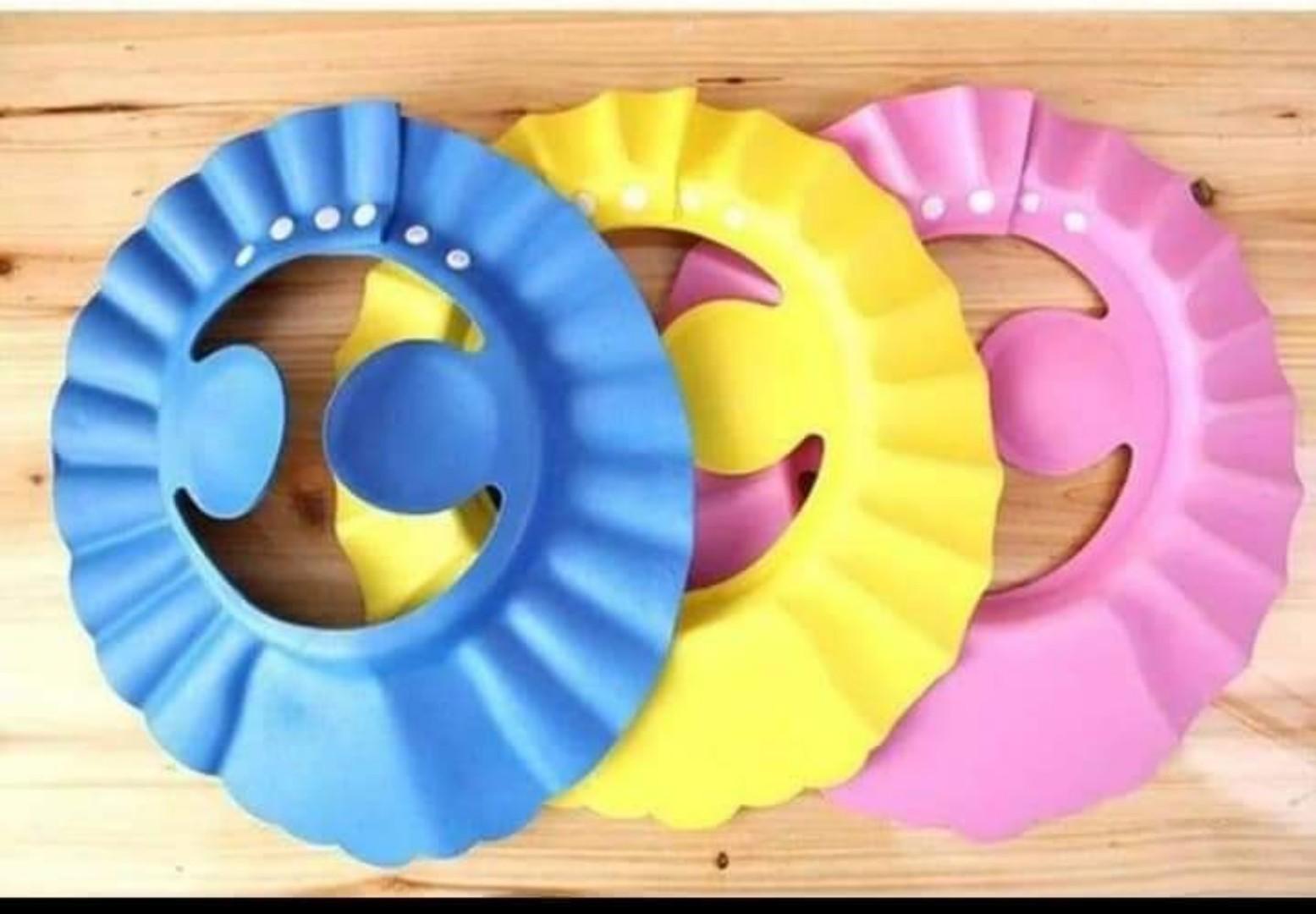 bath time package (6 pcs wash cloths, 1 purple microfiber towel  and 1 adjustable shower cap- random colour selection)