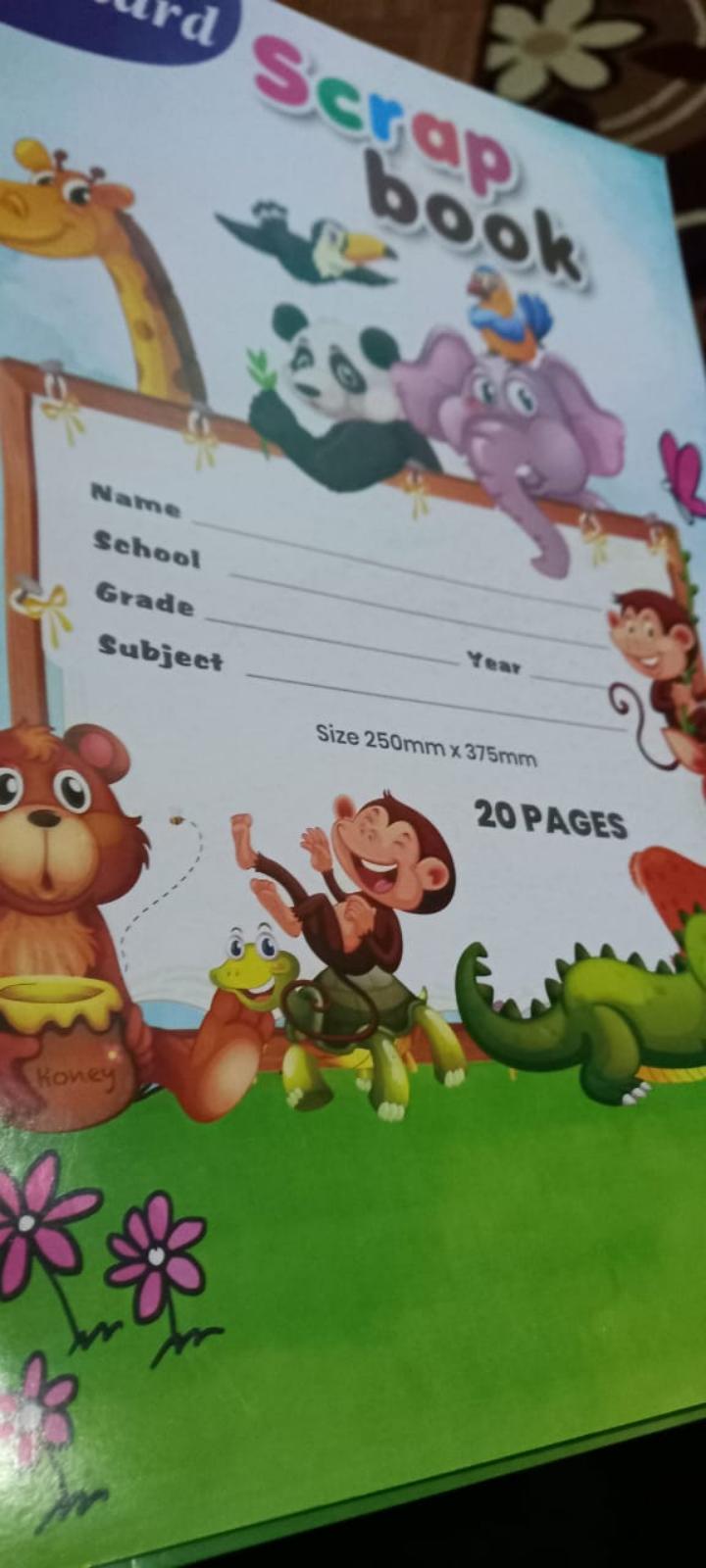 20 pages scrap book.