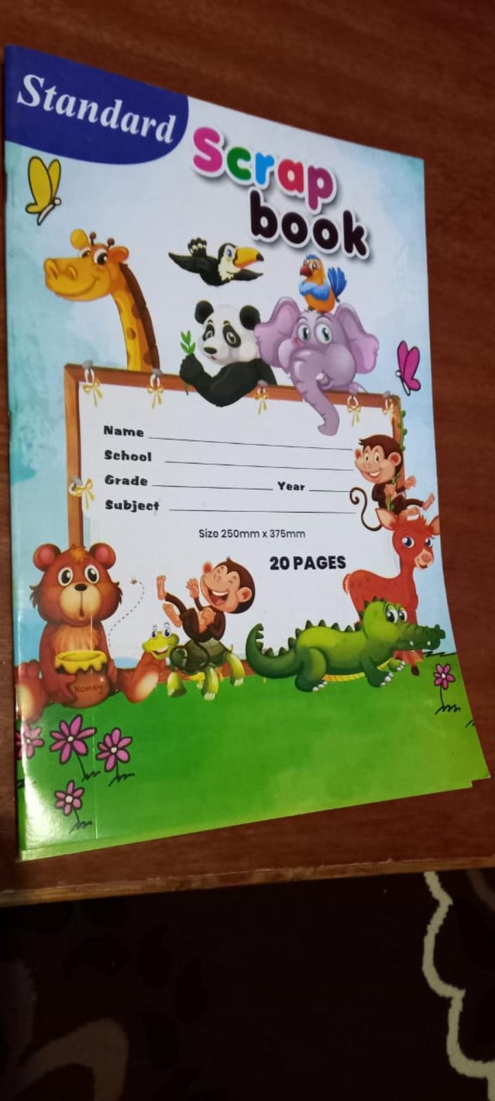 20 pages scrap book.