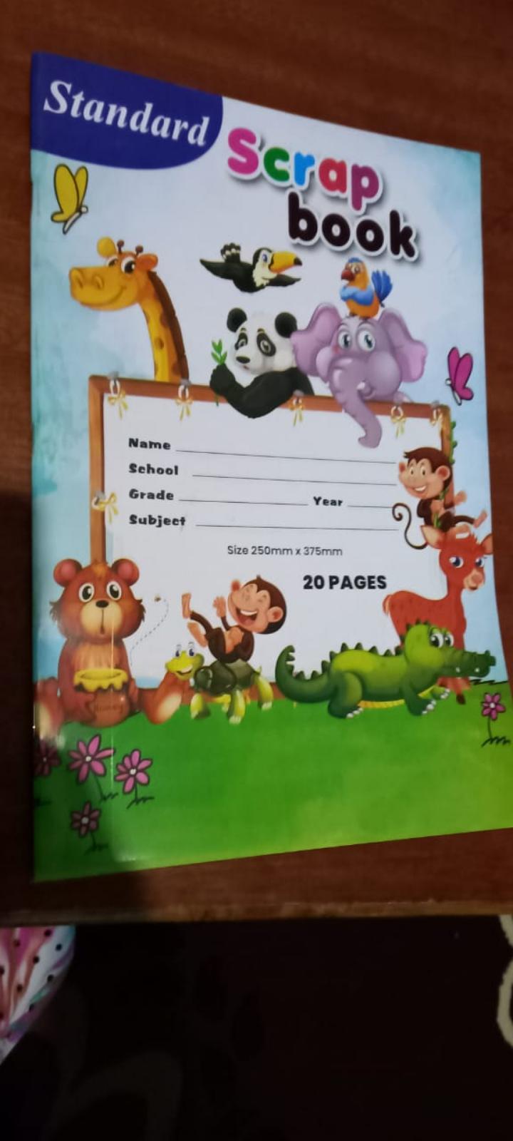 20 pages scrap book.