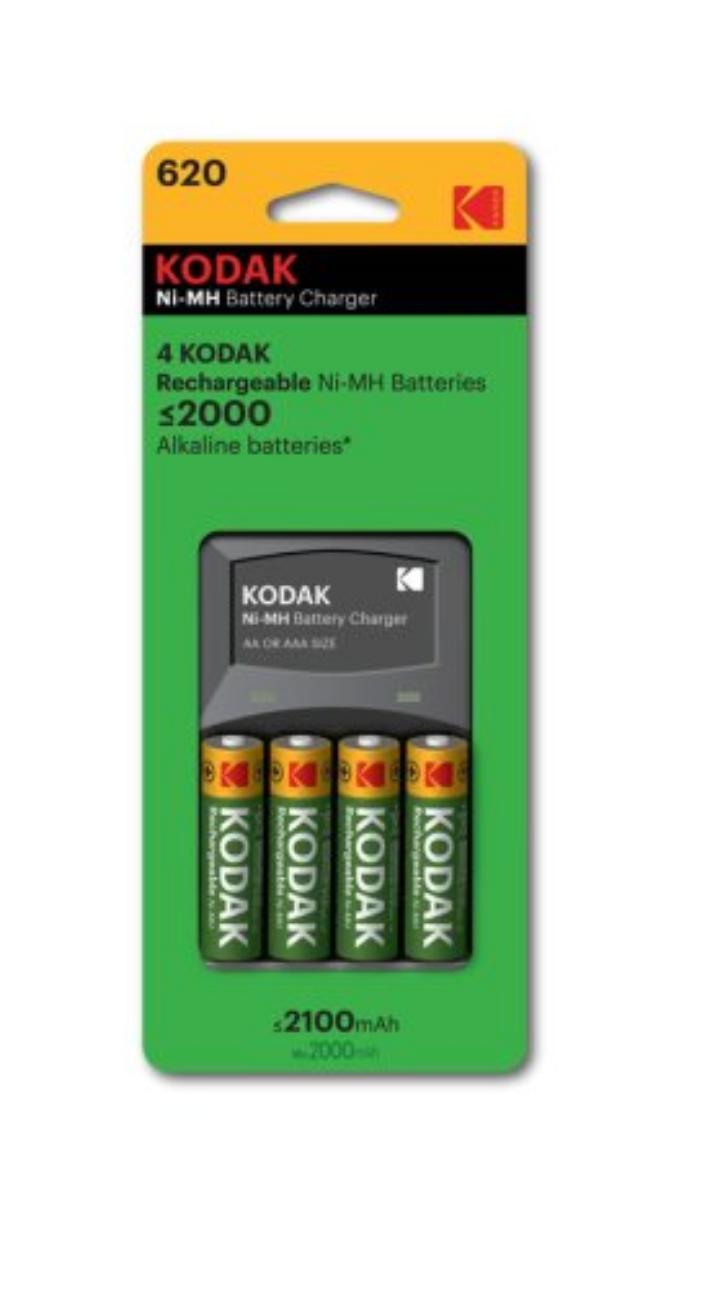 Kodak Ni-MH 4 batteries and charger