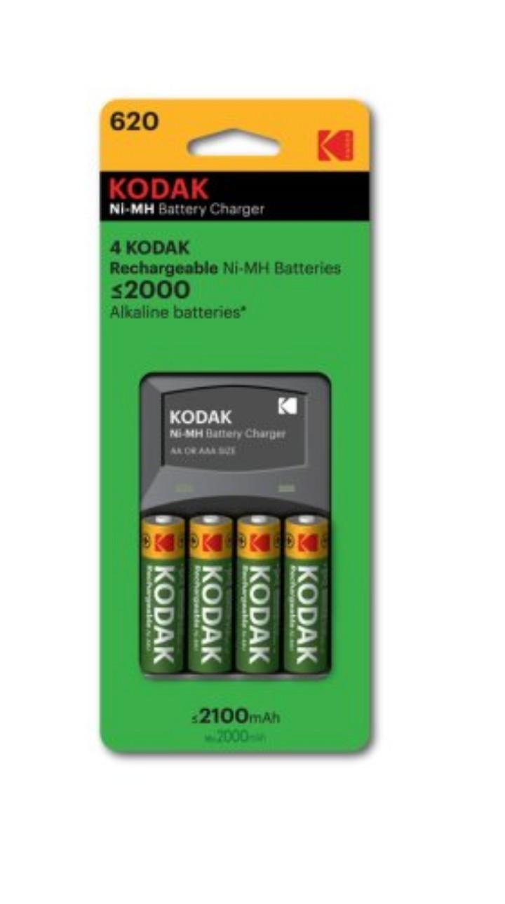 kodak AA rechargeable batteries and charger- Ni-MH