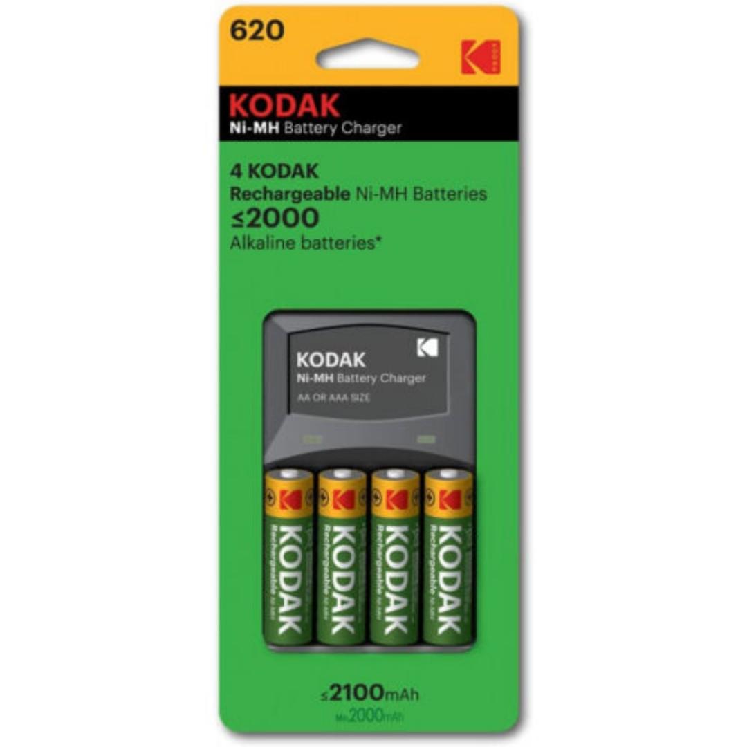 kodak AA rechargeable batteries and charger- Ni-MH