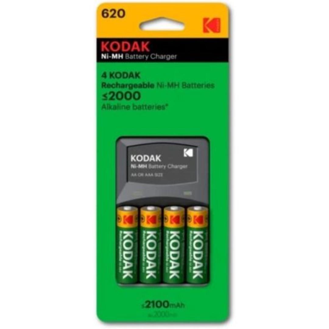 kodak AA rechargeable batteries and charger- Ni-MH