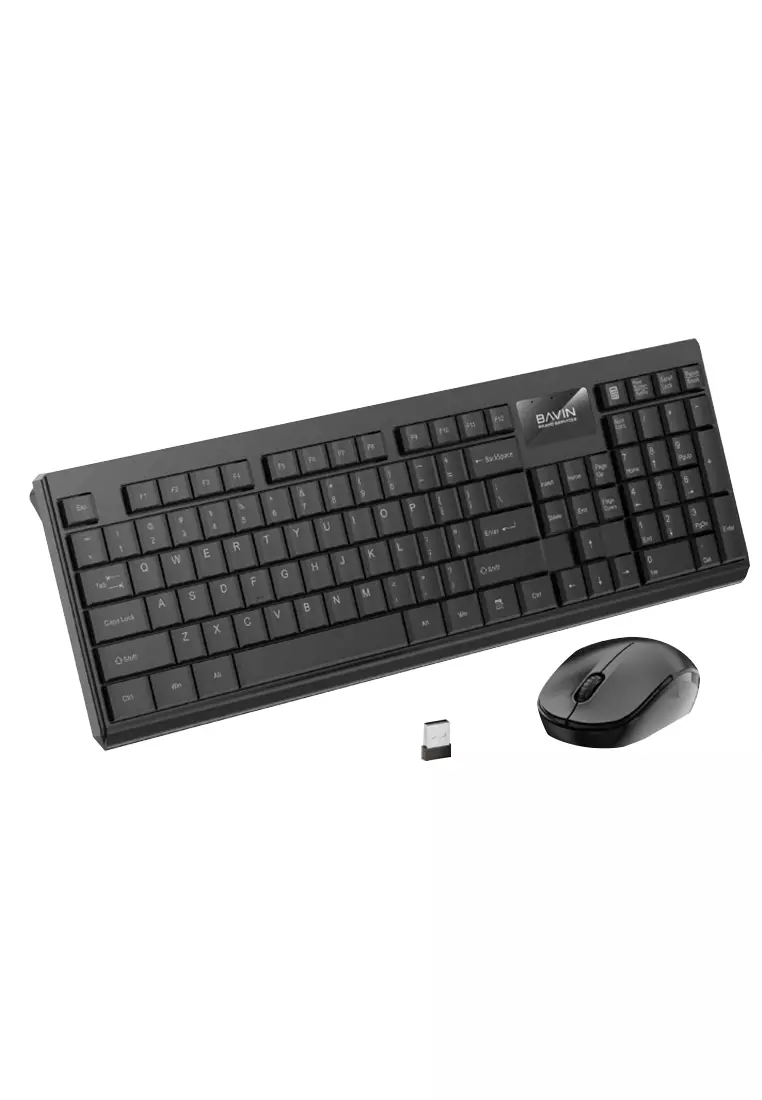 BAVIN G-K-997 Keyboard & Mouse Set / Computer & Laptop Compatible Bavin Wireless Keyboard With Free Wireless Mouse And Battery