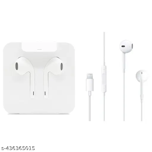 EarPods (Lightning Connector) with USB-C (WHITE COLOUR) Apple EarPods with Lightning Connector