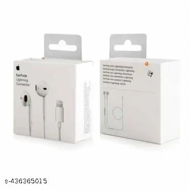 EarPods (Lightning Connector) with USB-C (WHITE COLOUR) Apple EarPods with Lightning Connector