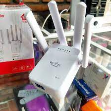 WiFi Extender Booster, WiFi Booster Range Extender with 6 Powerful Antennas, 2 LAN Ports, Repeater/Router/Ap Mode, Quick Setup, Compatible with All Internet Boxes