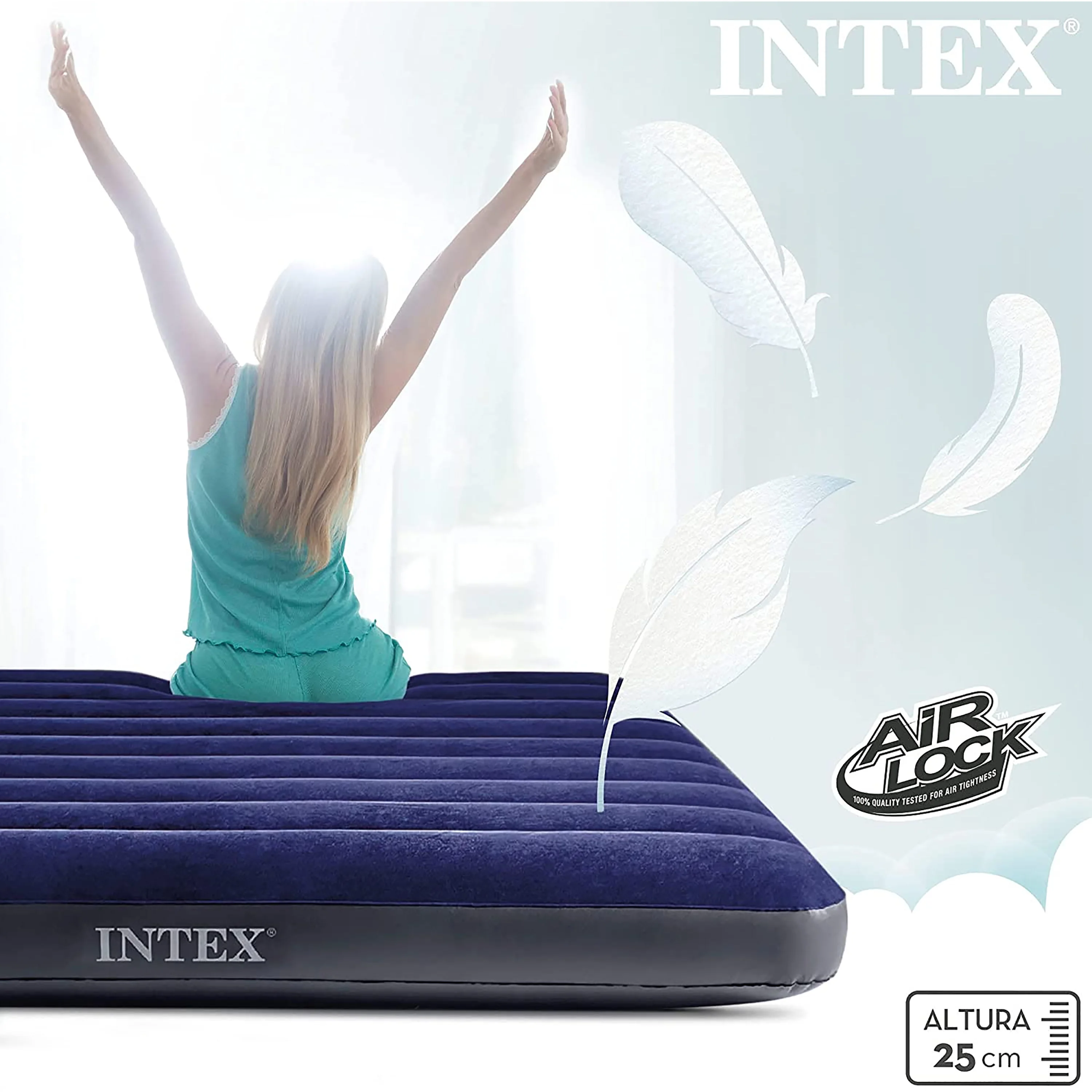Mattress Comfort,Laminated Air Bed The Human Body in Good Contact with The Bed, The Force is evenly Applied to Promote Blood Circulation,Most Ideal Choice