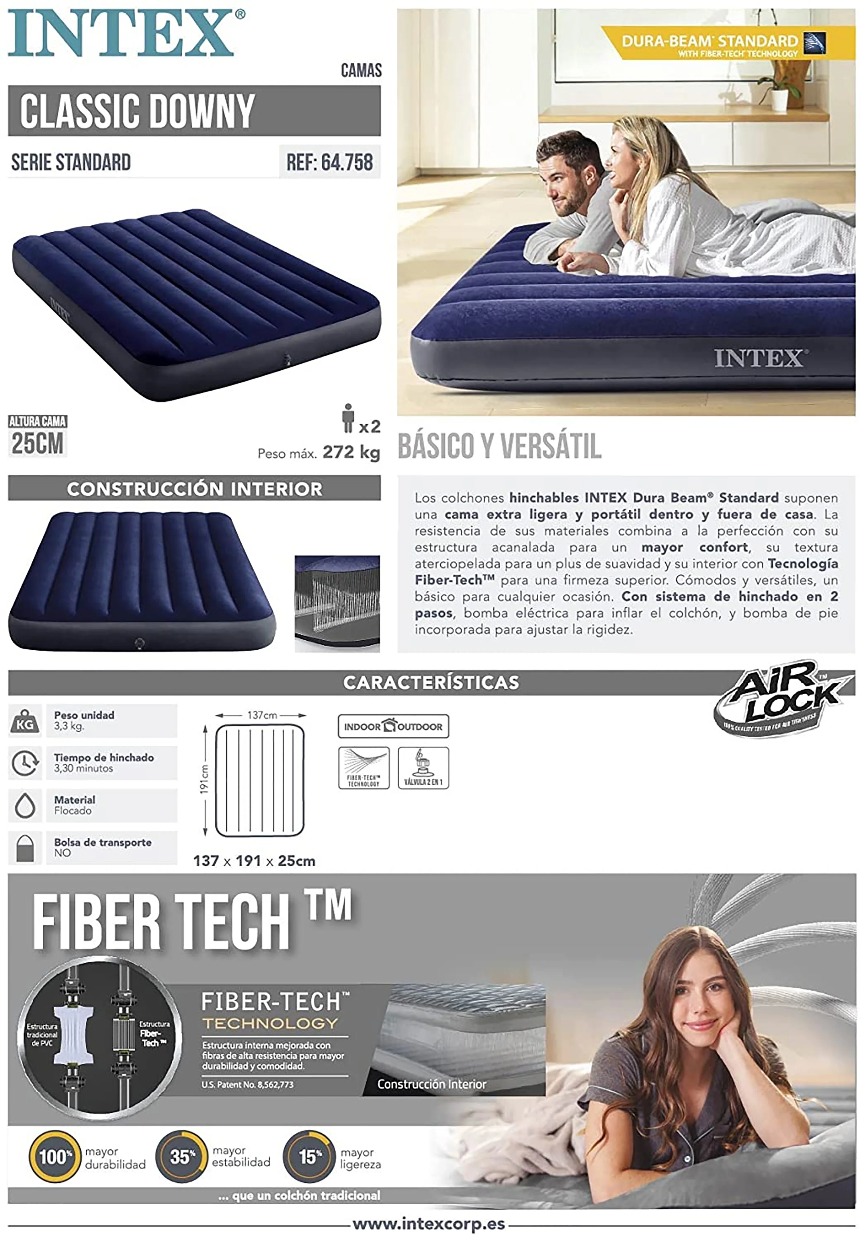 Mattress Comfort,Laminated Air Bed The Human Body in Good Contact with The Bed, The Force is evenly Applied to Promote Blood Circulation,Most Ideal Choice