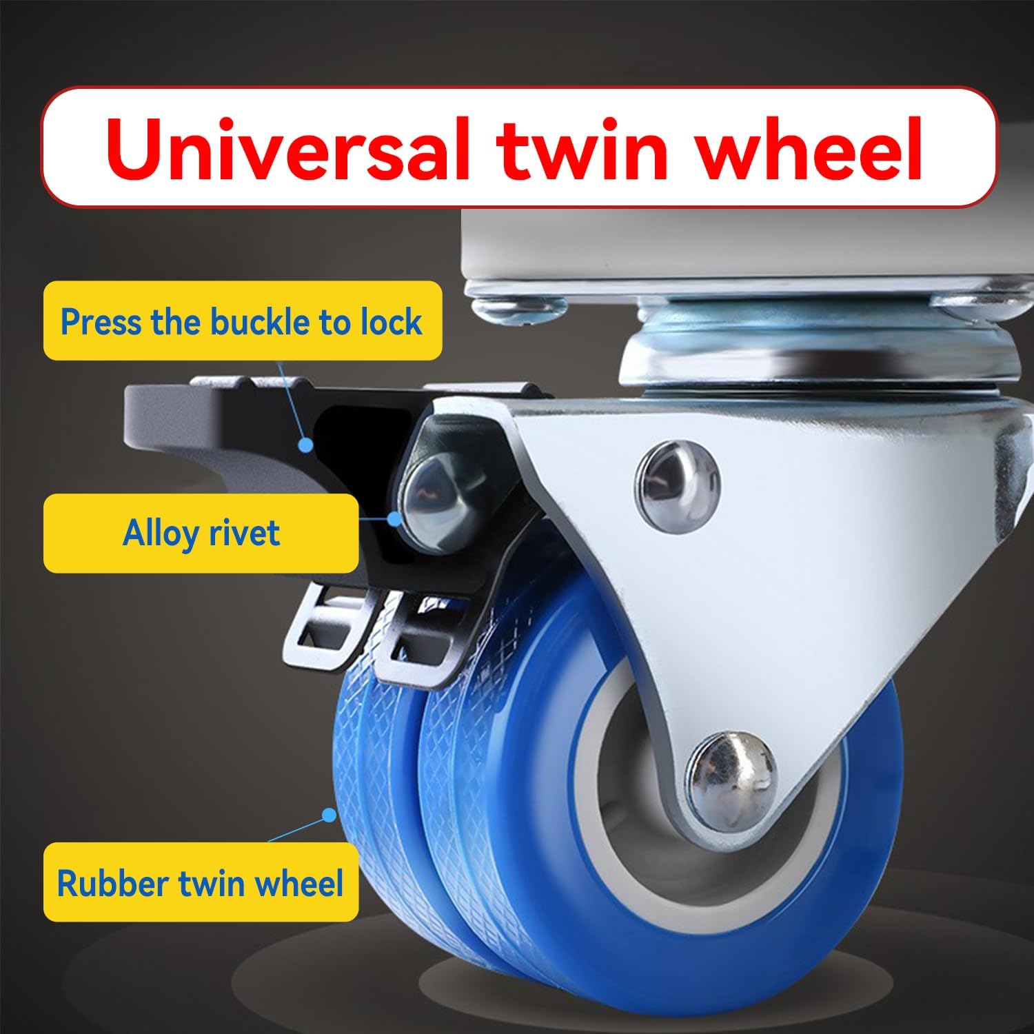 Mobile Base With 4 Locking Wheels And 8 Strong Feet 20.04”-23.62”, Heavy Duty Furniture Dolly for Washer, Mini Refrigerator and Dryer, Adjustable Mini Fridge Stand Washing Machine Stand Pedestal