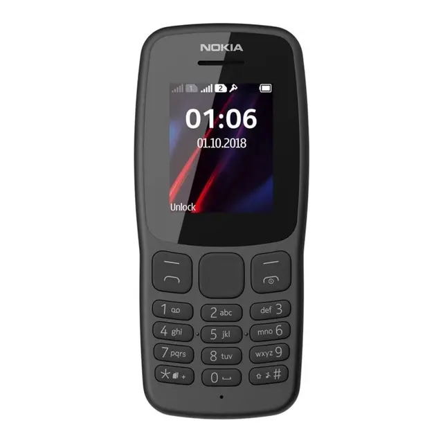 Nokia 106 Classic  phone | Single Sim Keypad Phone with Long-Lasting Battery, Wireless FM Radio, Charger in-Box