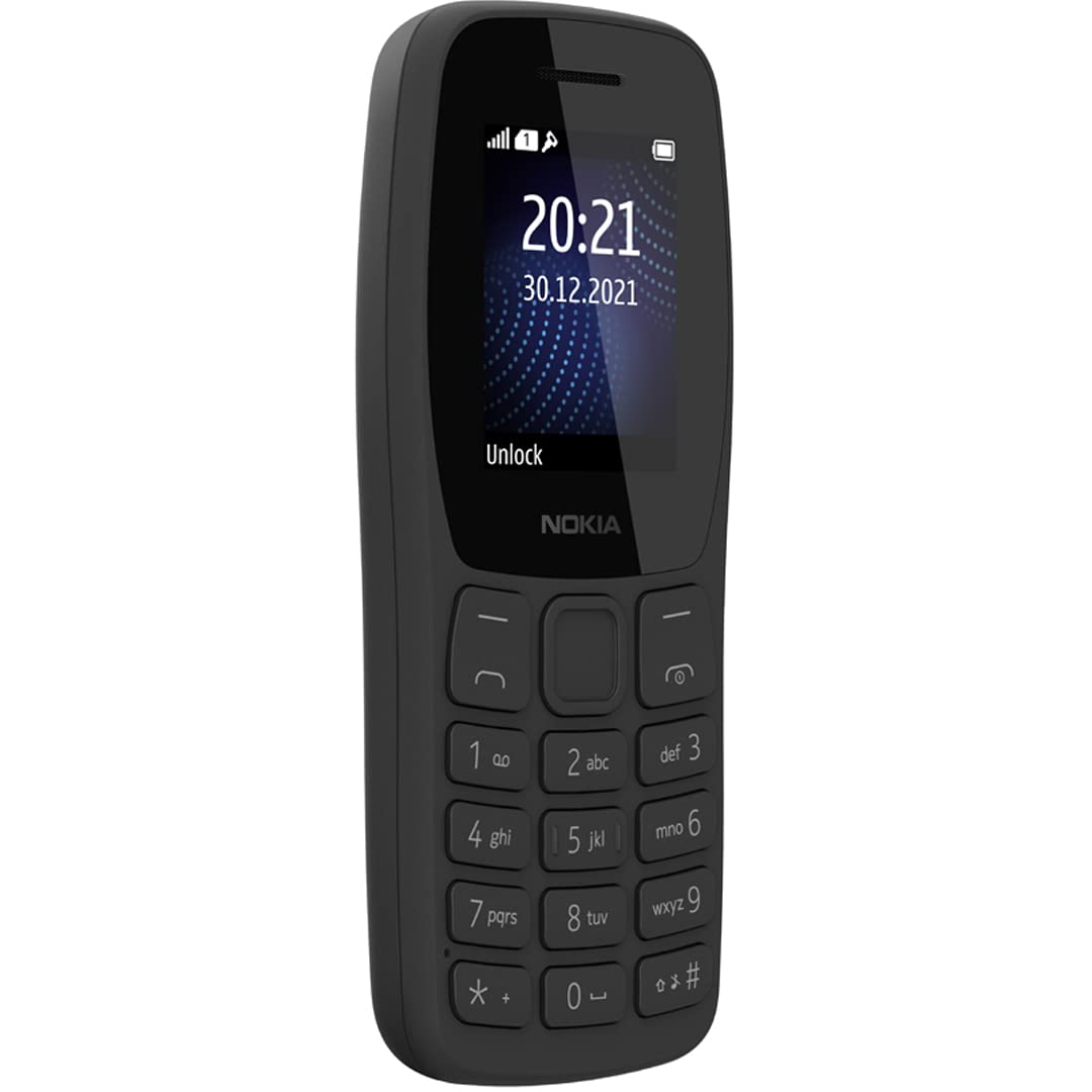 Nokia 106 Classic  phone | Single Sim Keypad Phone with Long-Lasting Battery, Wireless FM Radio, Charger in-Box