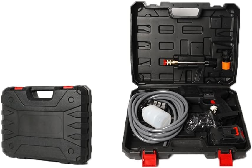 Electric Pressure Washer Cordless Power Washer Handheld Car Wash Portable Hight Pressure Cleaning Machine Kit for Car Garden Courtyard Pool Wireless Car Wash Spray Gun Machine