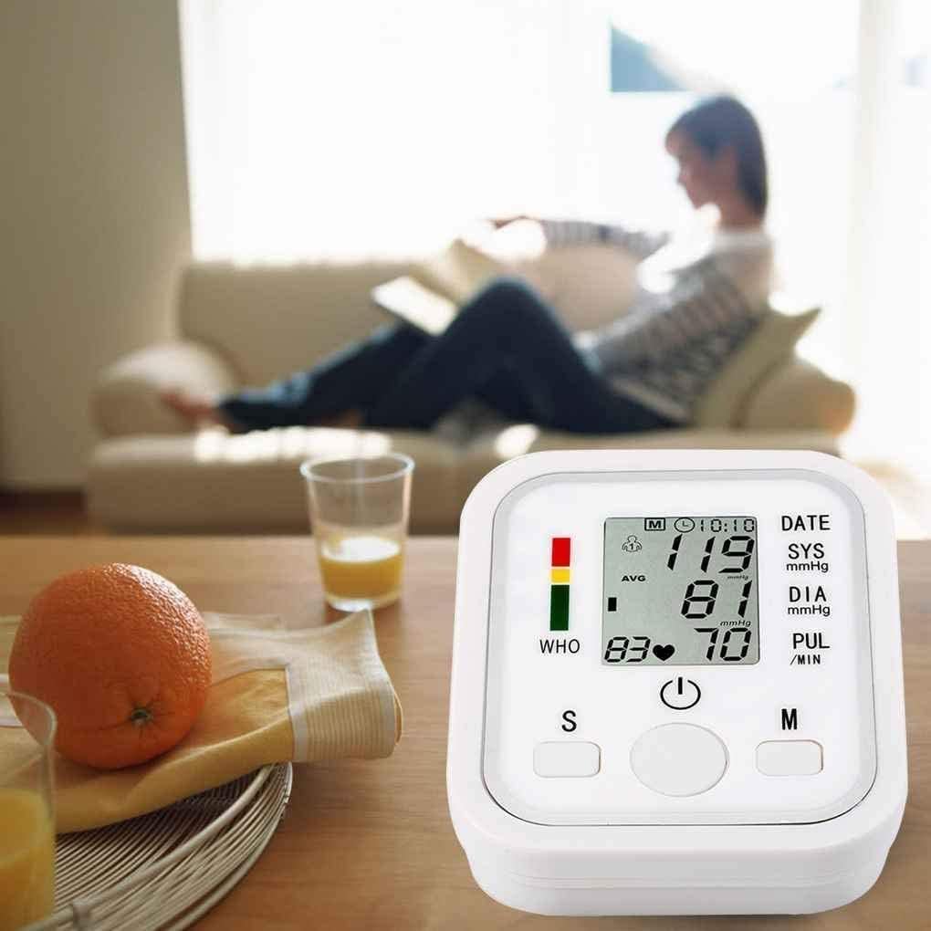 Blood Pressure Monitor Digital Arm Automatic Apparatus for Measuring Pressure with Intelli Wrap Bracelet for Home Hypertension Monitoring,
