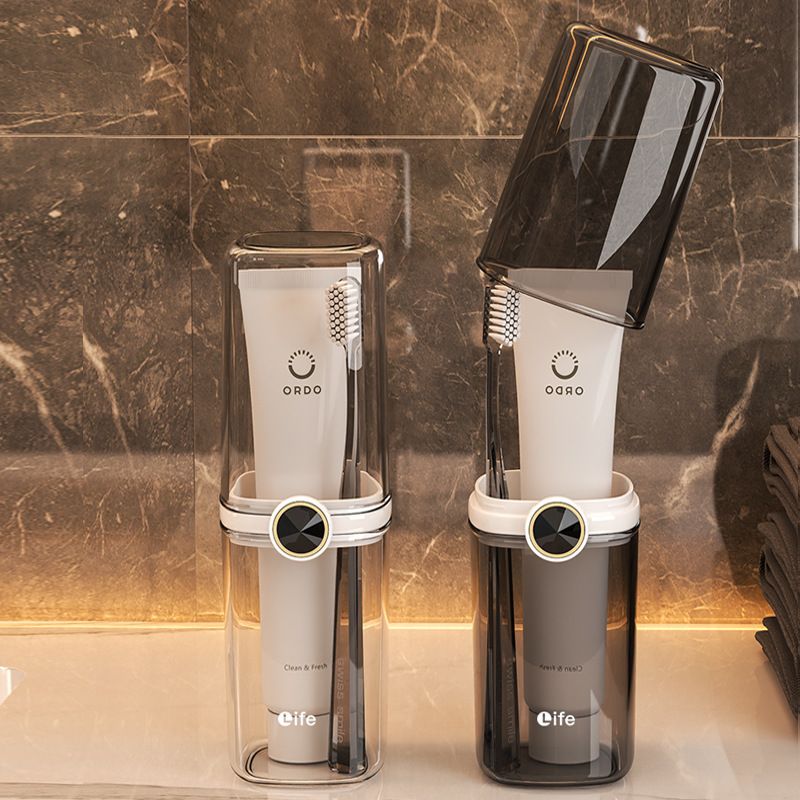Travel Toothbrush Cup holder, Portable Travel Toothbrush Case, Toothbrush and Toothpaste Travel Kit, Toothbrush Storage Container for Traveling Bathroom Trip