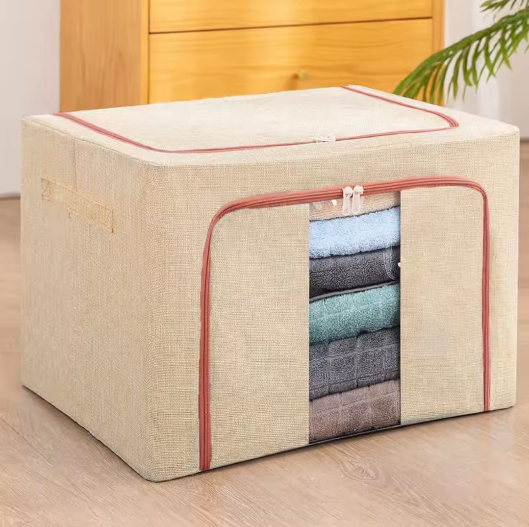 Clothes Storage Bag Organizer Waterproof Reinforced for Toys Bedding Closet