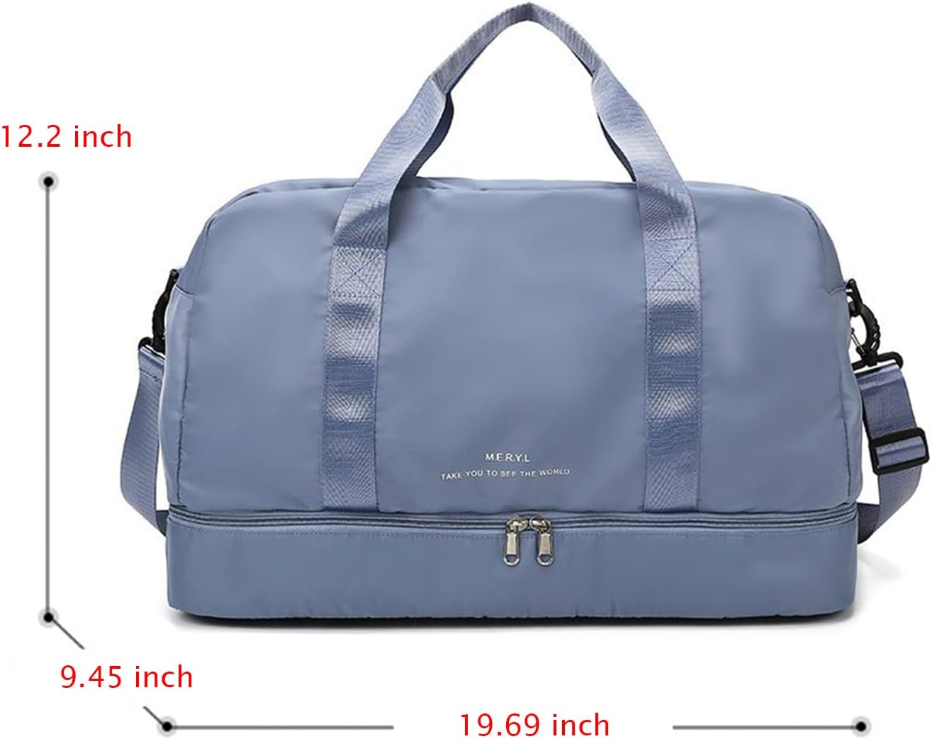 Travel Bag With Shoe Compartment, Travel Duffle for Women Sports Tote Gym Bag carry on Overnight Large Capacity for Girls Travel, Gym, Yoga, School