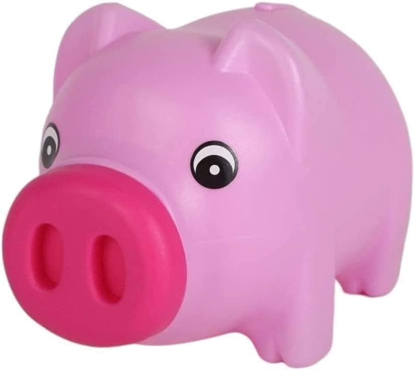 Unique Coin Jar Money Bank Cute Piggy Bank Plastic Cartoon Pig Coin Bank Money Bank Unbreakable Money Box Material Light Weight Sturdy Cash Box