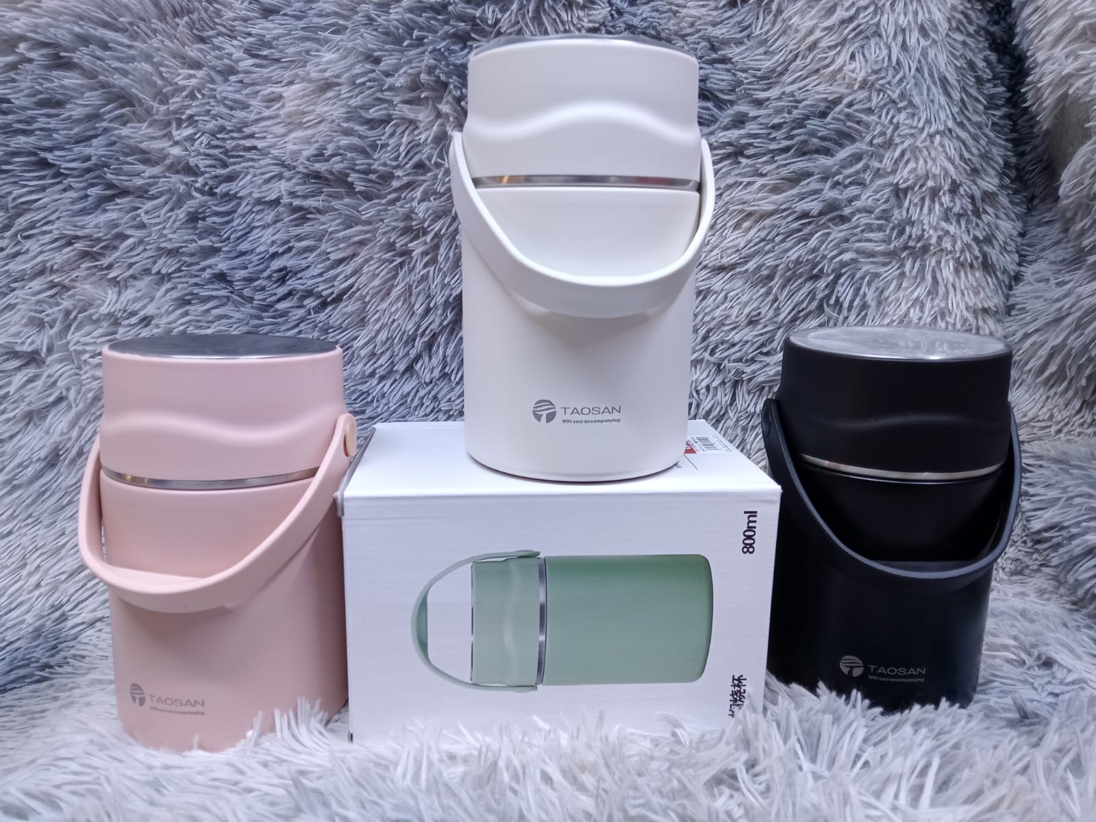 Portable Stainless Steel Hot Food Flasks With A Spoon 800ml