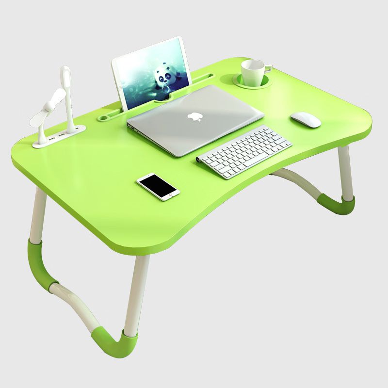 Multi-Purpose Laptop Table with Dock Stand and Coffee Cup Holder/Study Table/Bed Table/Foldable and Portable/Ergonomic & Rounded Edges/Non-Slip Legs/Engineered Wood