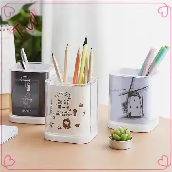2in1 pen holder easy DIY assemble for office/School/Home Desk Accessory//