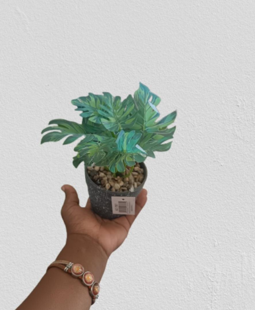 artificial plant gift potted flower with stones for office Airbnb home