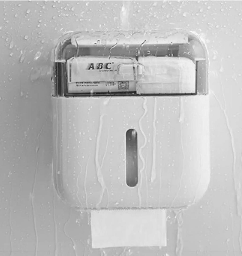 Toilet Roll Paper Holder Wall Mounted Toilet Tissue Box Roll Paper Dispenser sanitary pads storage facial wipes storage phone holder