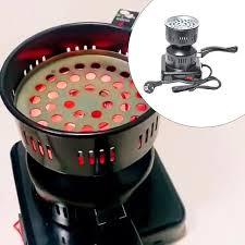 Multipurpose Electric Charcoal Burner - Coal Burner Starter Hot Plate ETL Approved Electric Stove Coconut Starter with Stainless Detachable Tongs, Coals Burner Fast Heating BBQ Kitchen