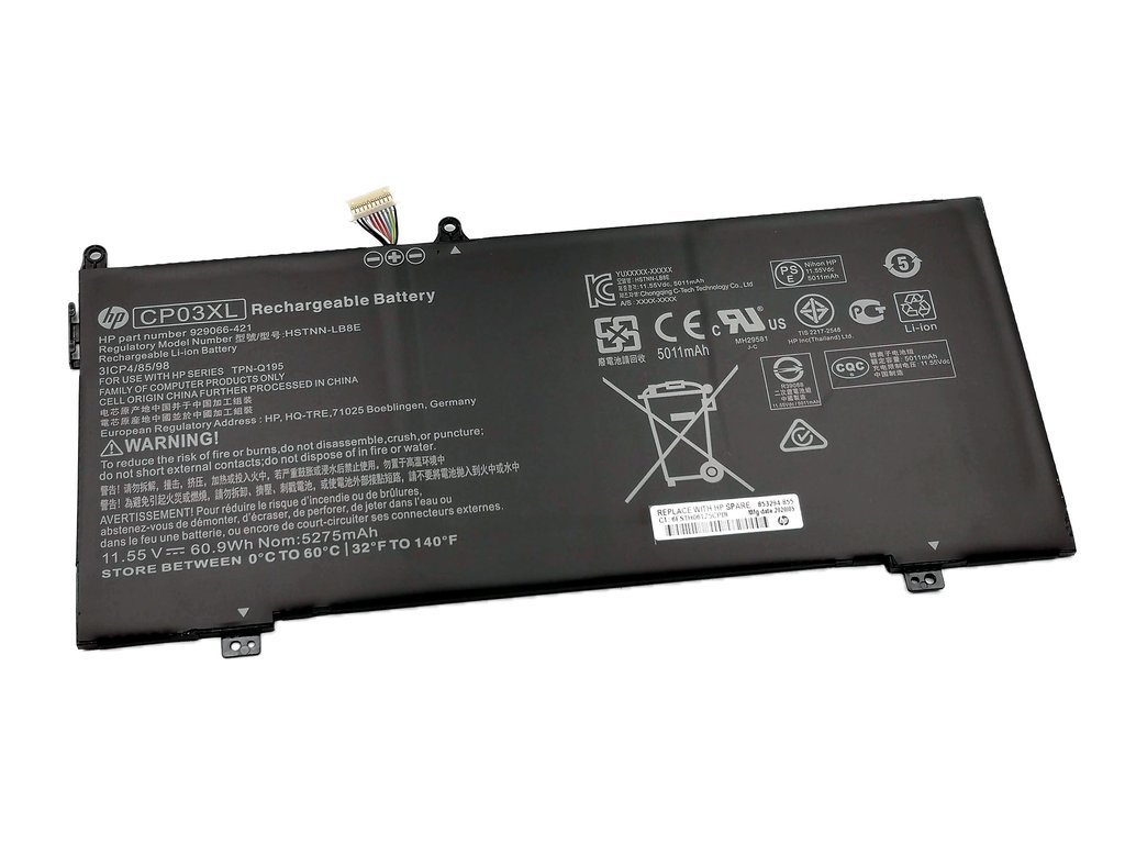HP Spectre X360 13-AE CP03XL 11.55V 60.9Wh 5275mAh Original Laptop Battery
