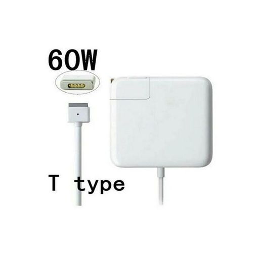 Replacement MacBook MagSafe Power Charger Adapter T Pin 16.5V, 3.65A - 60W