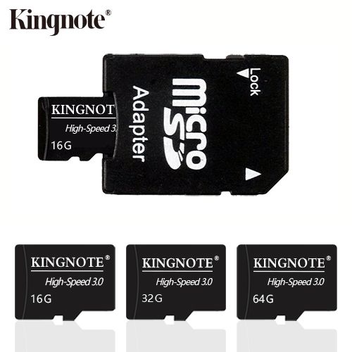 Kingnote Memory Card 128GB with adapter, High Speed Flash 3.0 Memory TF card for tablet/camera/phone/laptop/computer/car audio/game console/audio - Store files safely!