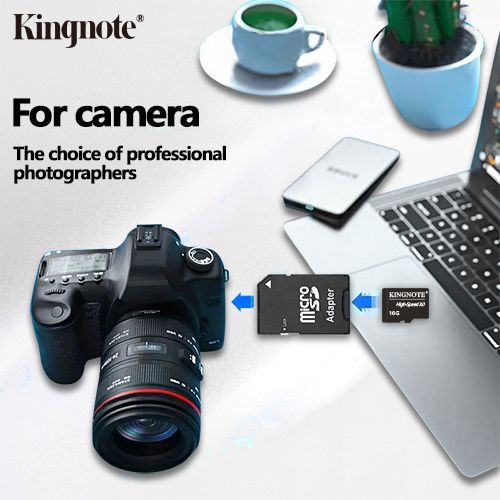 Kingnote Memory Card 128GB with adapter, High Speed Flash 3.0 Memory TF card for tablet/camera/phone/laptop/computer/car audio/game console/audio - Store files safely!