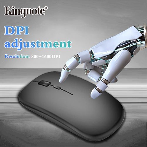 600mAh! KingNote USB Bluetooth wireless mouse, suitable for PC, laptop, laptop, portable business trip office travel necessary,Long standby time