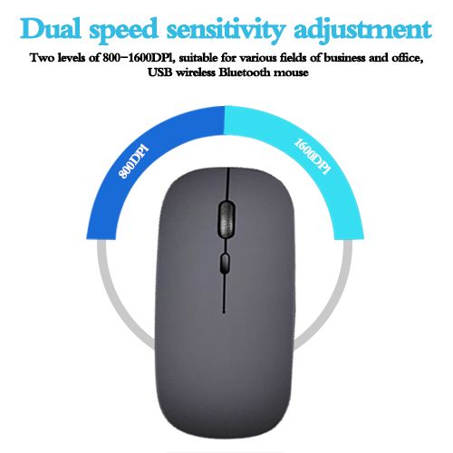 600mAh! KingNote USB Bluetooth wireless mouse, suitable for PC, laptop, laptop, portable business trip office travel necessary,Long standby time