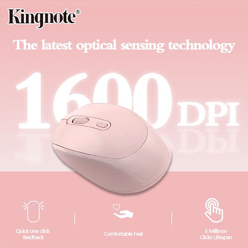 1000mAh! Kingnote USB, Bluetooth wireless mouse 2.4GHz, suitable for PC and laptop, necessary for travel，Super long standby time