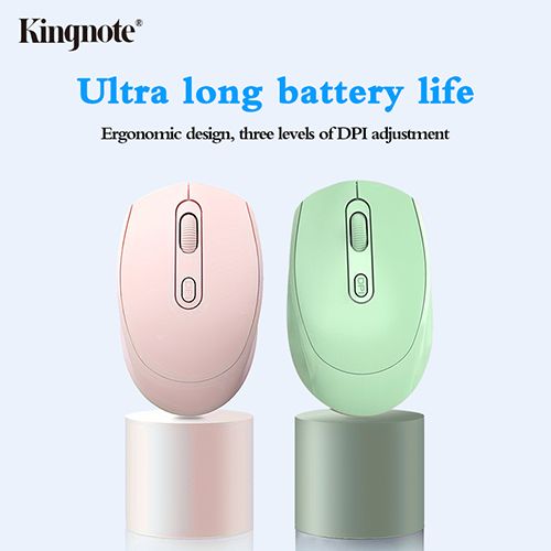1000mAh! Kingnote USB, Bluetooth wireless mouse 2.4GHz, suitable for PC and laptop, necessary for travel，Super long standby time