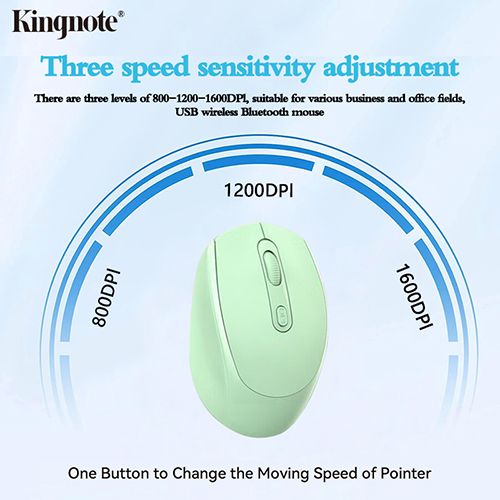 1000mAh! Kingnote USB, Bluetooth wireless mouse 2.4GHz, suitable for PC and laptop, necessary for travel，Super long standby time