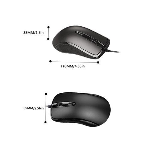 Kingnote cable mouse, suitable for personal computers, laptops, laptops, business travel necessary,3-speed DPI adjustable