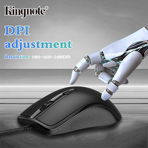 Kingnote cable mouse, suitable for personal computers, laptops, laptops, business travel necessary,3-speed DPI adjustable