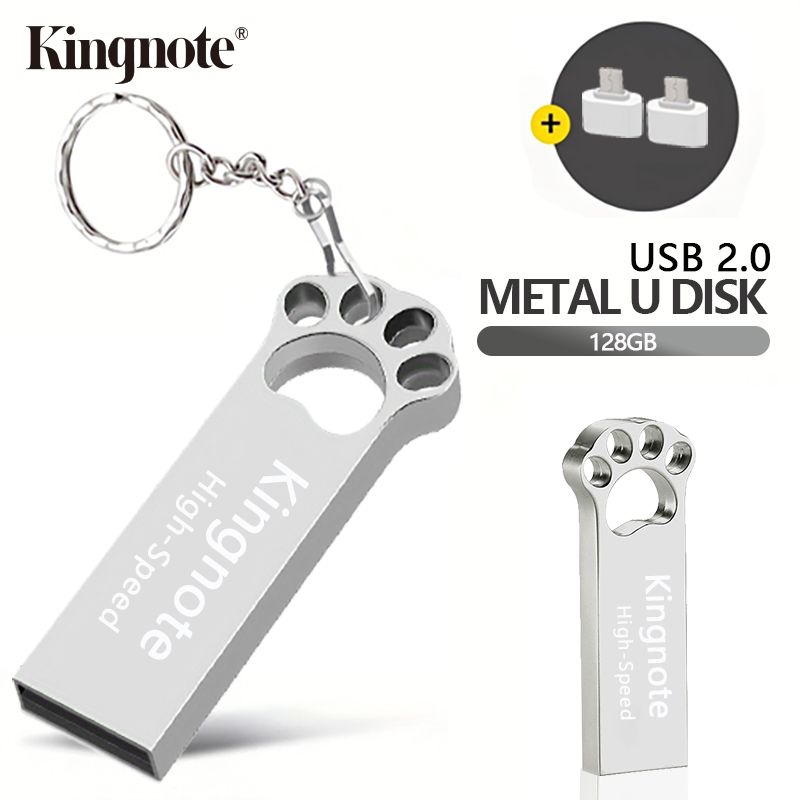 High-Speed USB Flash Drives 128GB Flash Disks Memory USB Disk Data Storage With Android OTG Adapter +Type-C OTG Adapter[+2 Free OTG Adapters]