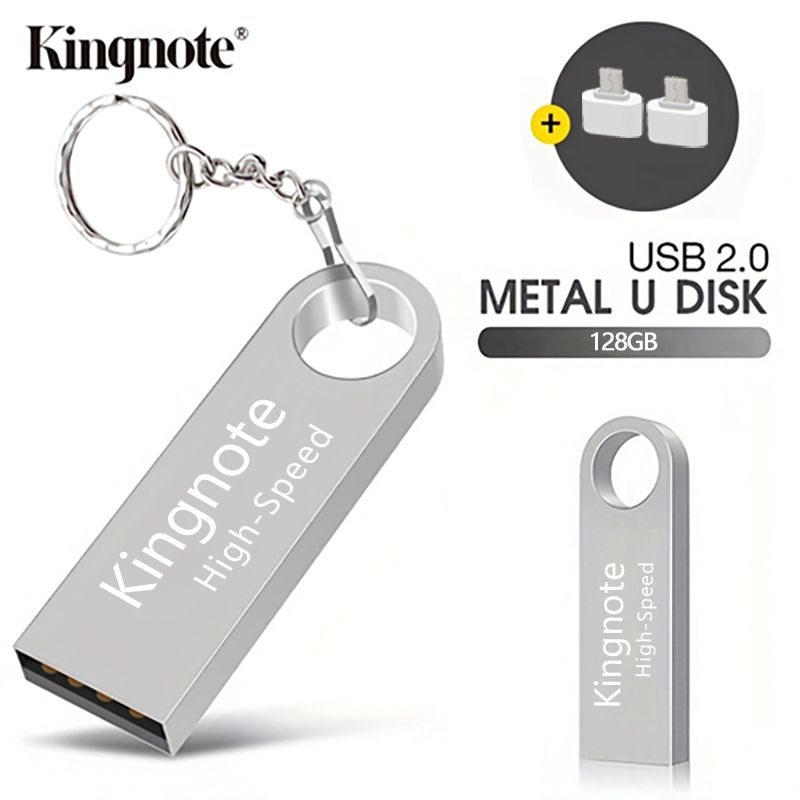 High-Speed USB Flash Drives 128GB/64GB Flash Disks Memory USB Disk Data Storage With Android OTG Adapter +Type-C OTG Adapter[+2 Free OTG Adapters]
