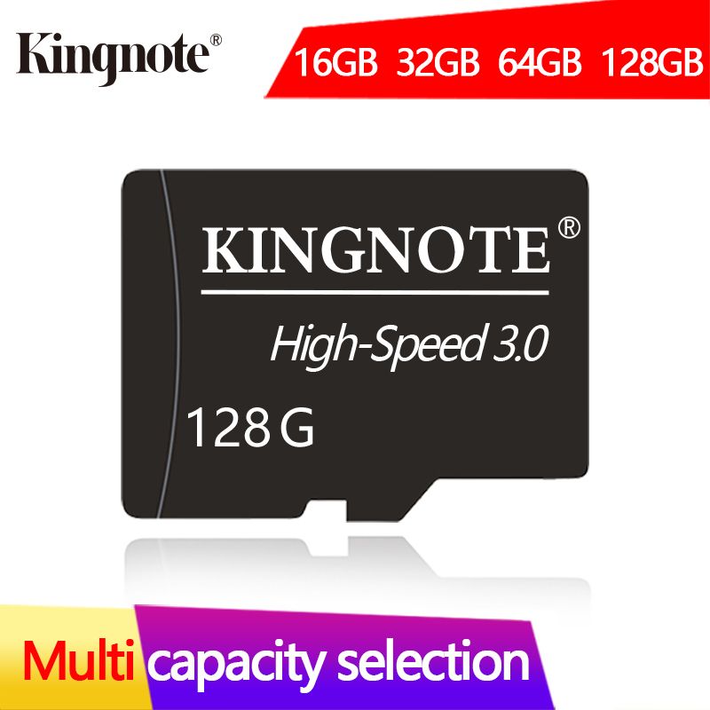 Kingnote Memory Card 128GB with adapter, High Speed Flash 3.0 Memory TF card for tablet/camera/phone/laptop/computer/car audio/game console/audio - Store files safely!