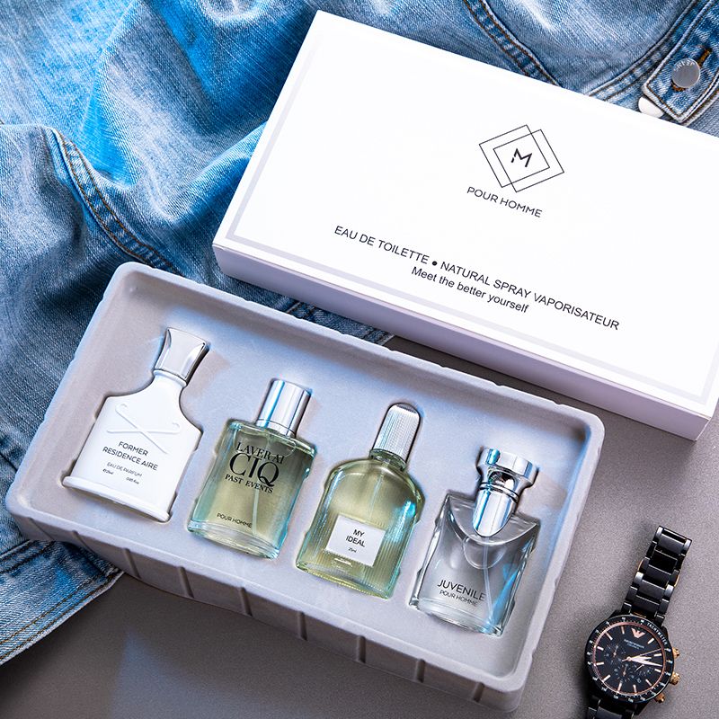 4 Pcs Men Perfume Set Perfumes Different Fragrances Long Lasting Business Eau de Parfum Classic Flowers Deodorants Gift