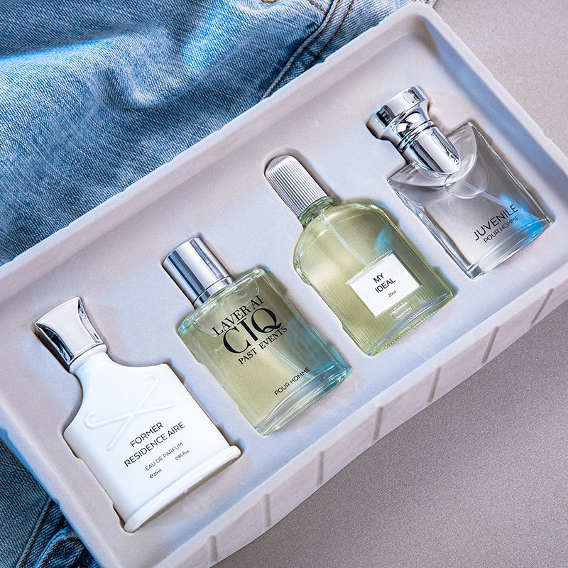 4 Pcs Men Perfume Set Perfumes Different Fragrances Long Lasting Business Eau de Parfum Classic Flowers Deodorants Gift
