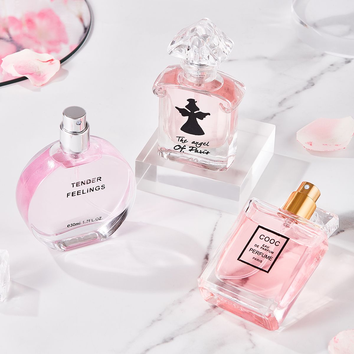 30ml * 3 Bottle 3pcs Ladies Perfumes Eau De Parfum Floral Fragrances Long Lasting Deodorants