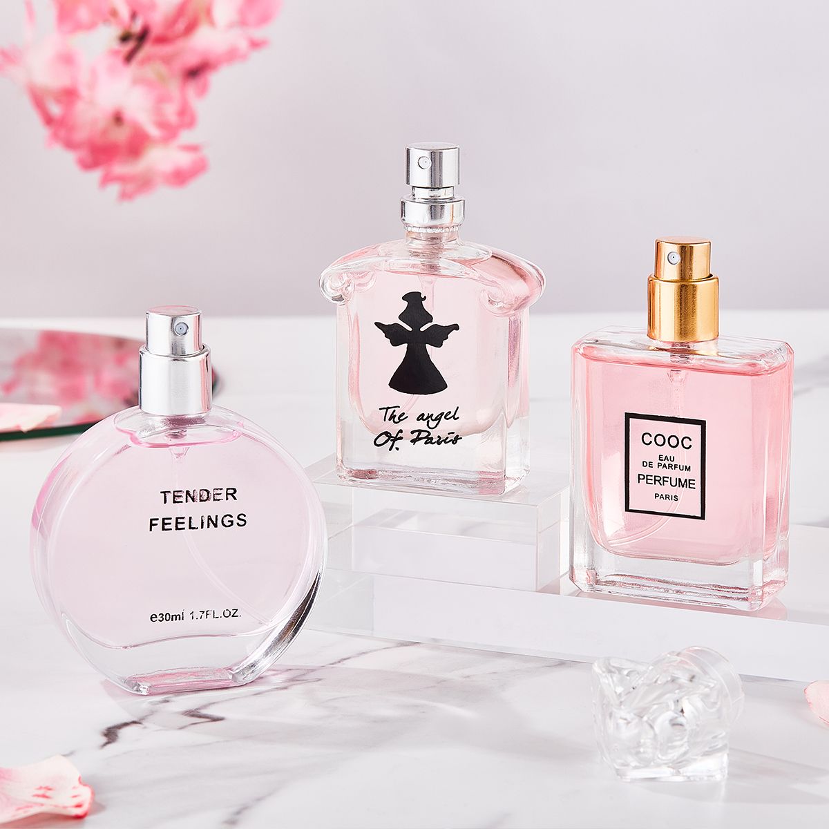 30ml * 3 Bottle 3pcs Ladies Perfumes Eau De Parfum Floral Fragrances Long Lasting Deodorants