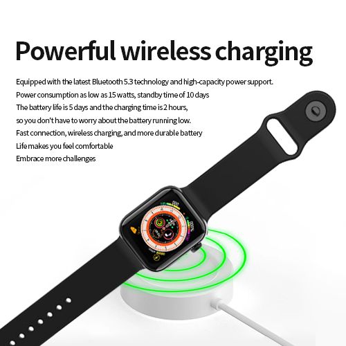C10PRO Smart Watch 2.19'' Smartwatches Bluetooth Call Smart Watches Health Monitor Fitness Bracelet Scroll Button Smart Band For Smart Phones  Two watch straps are given as a gift