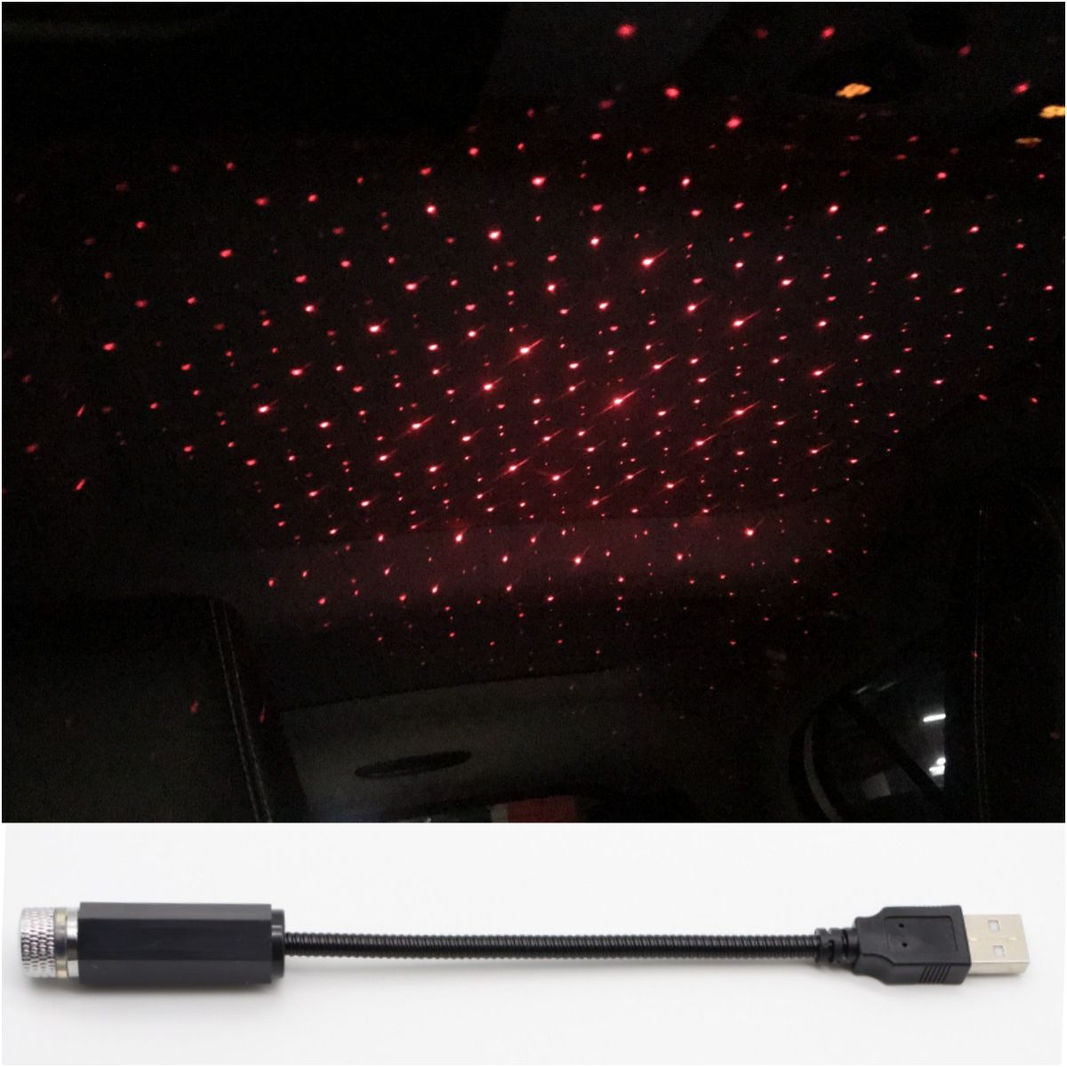 USB Led Lighting Home Decor Galaxy Lights Car Roof Star Led Light Interior Starry Laser Atmosphere Ambient Projector Auto Decoration Night